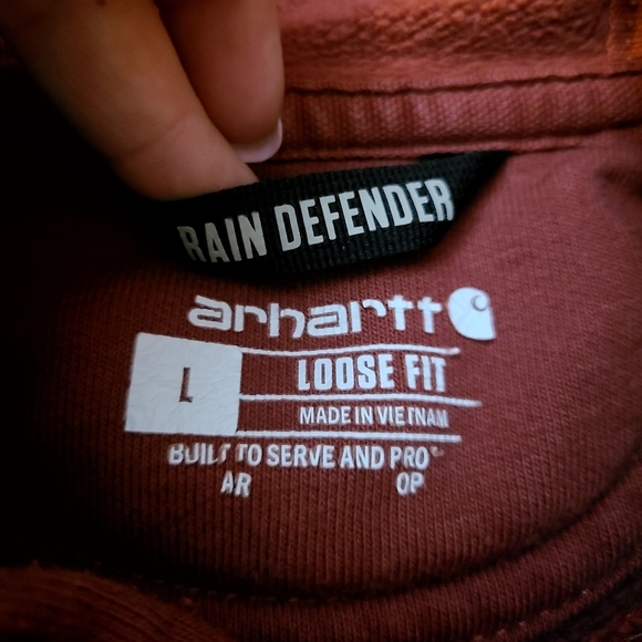 Mens carhartt rain defender sweatshirt size L loose fit - Picture 3 of 5